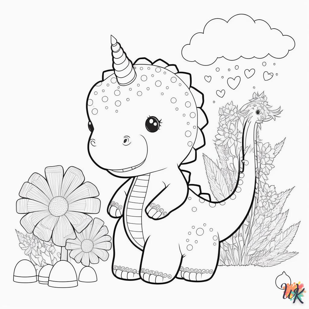 Dibujos para Colorear Dinosaurio 85