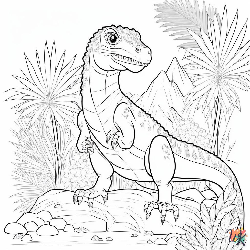 Dibujos para Colorear Dinosaurio 89