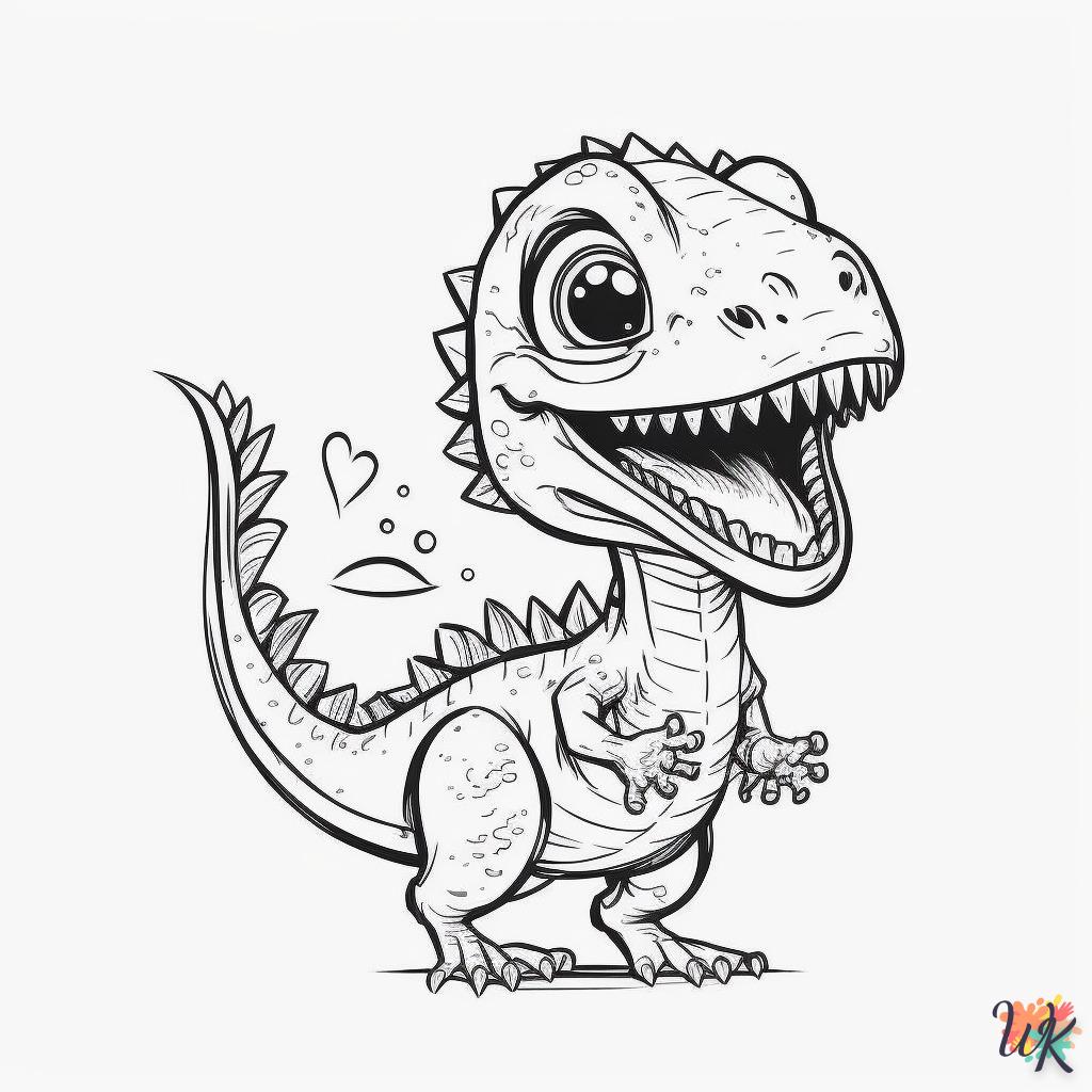 Dibujos para Colorear Dinosaurio 9