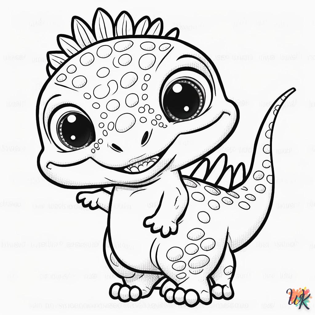 Dibujos para Colorear Dinosaurio 93