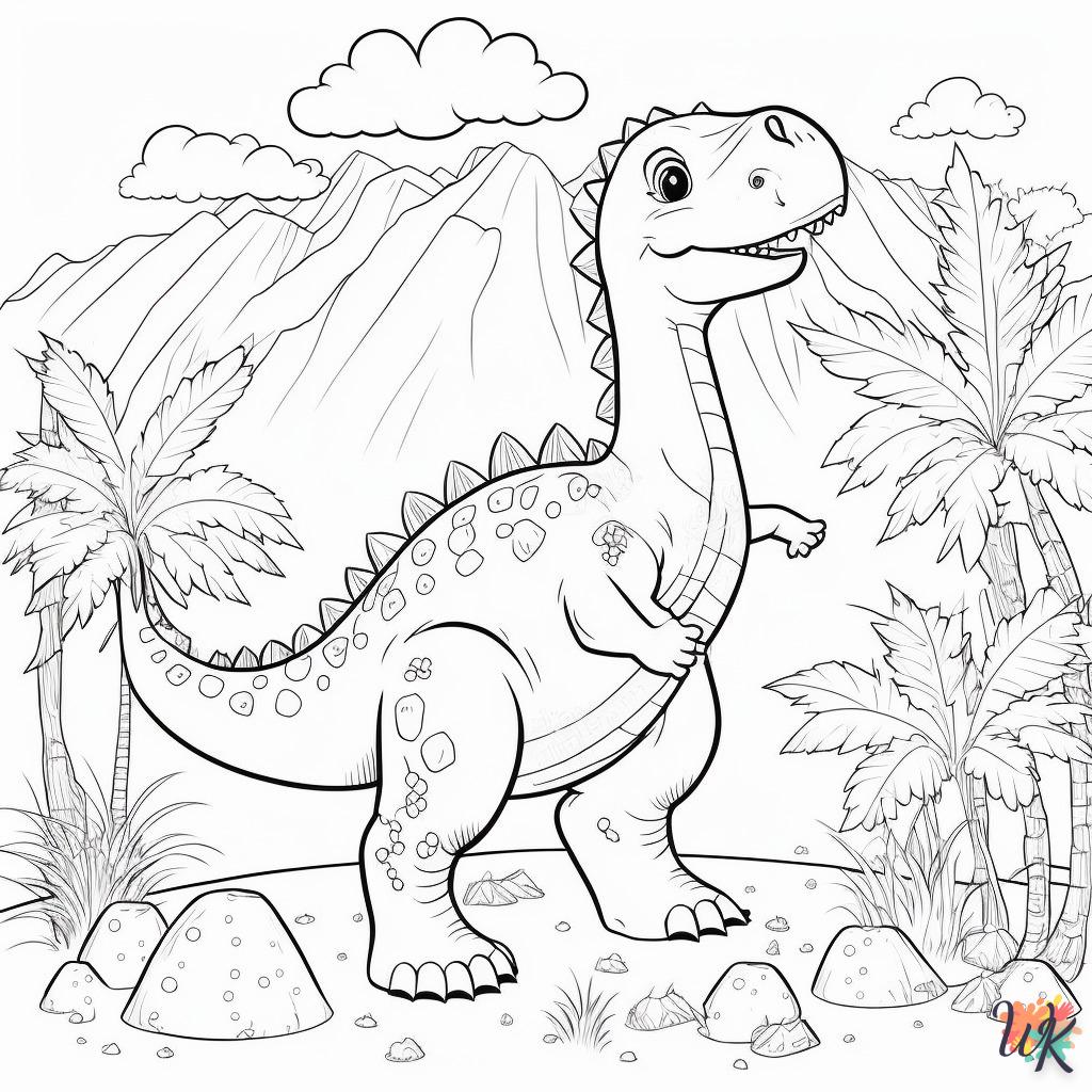 Dibujos para Colorear Dinosaurio 95