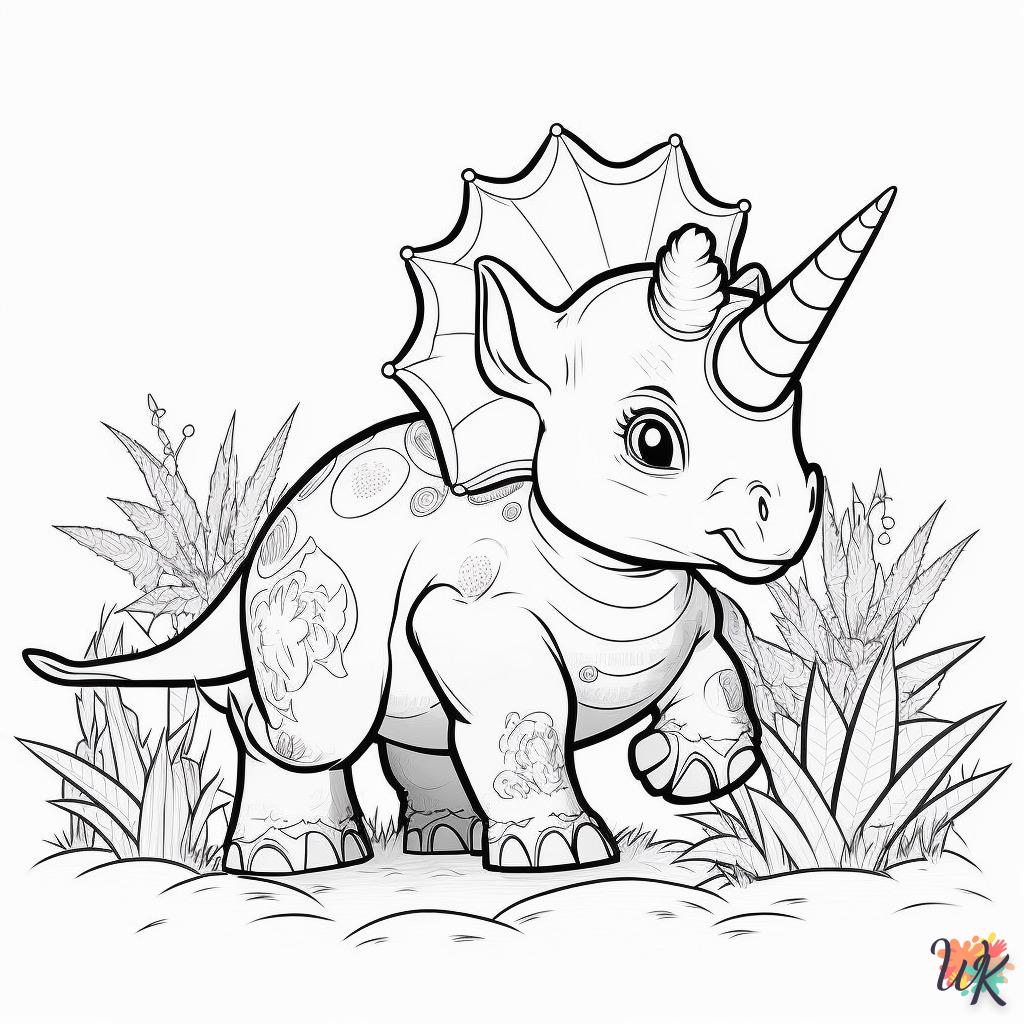 Dibujos para Colorear Dinosaurio 97