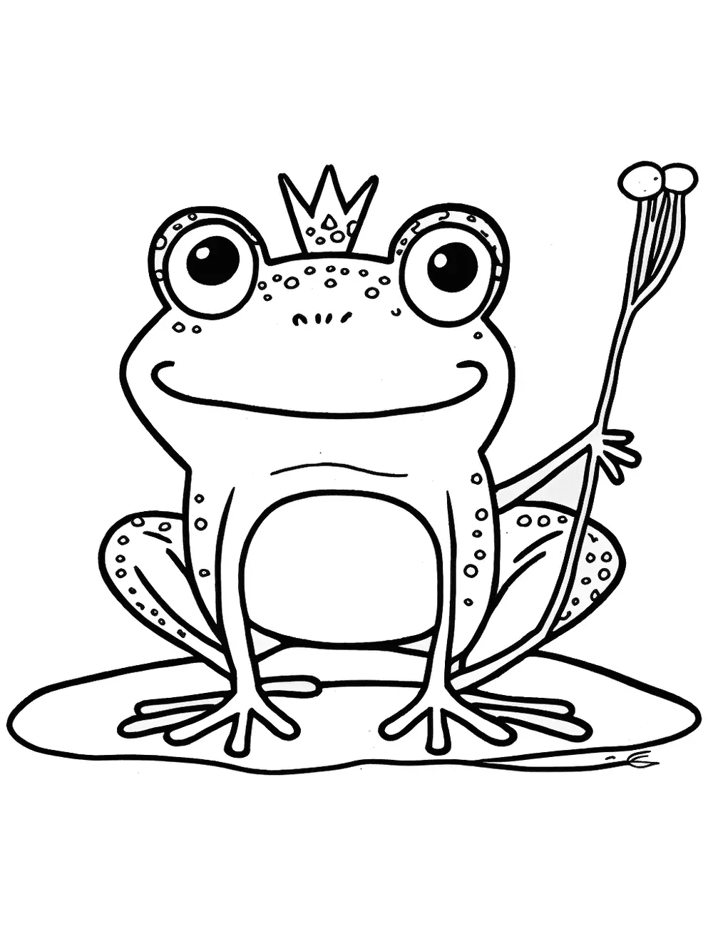 Dibujos para Colorear Frog Prince