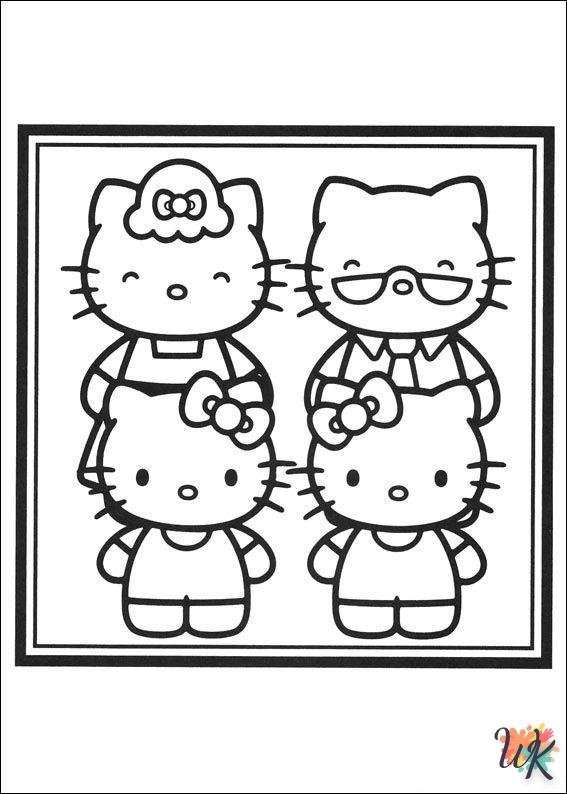 Dibujos para Colorear Hello Kitty 1