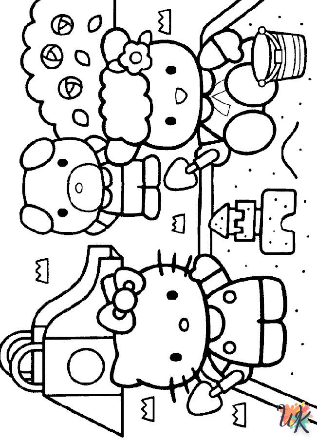 Dibujos para Colorear Hello Kitty 21