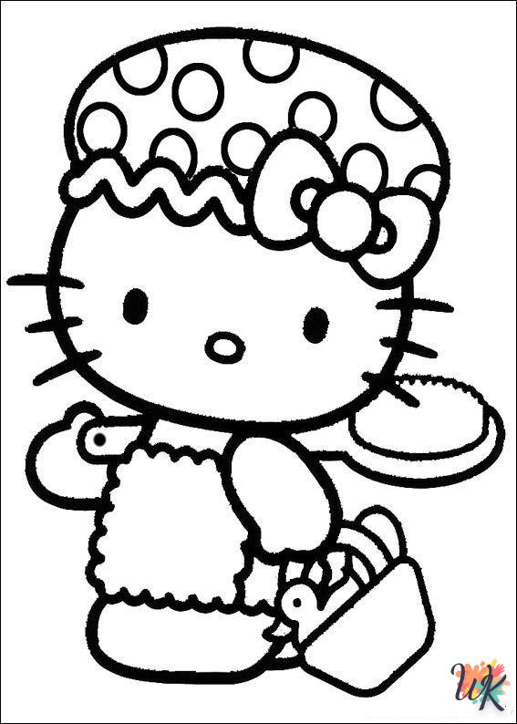 Dibujos para Colorear Hello Kitty 3