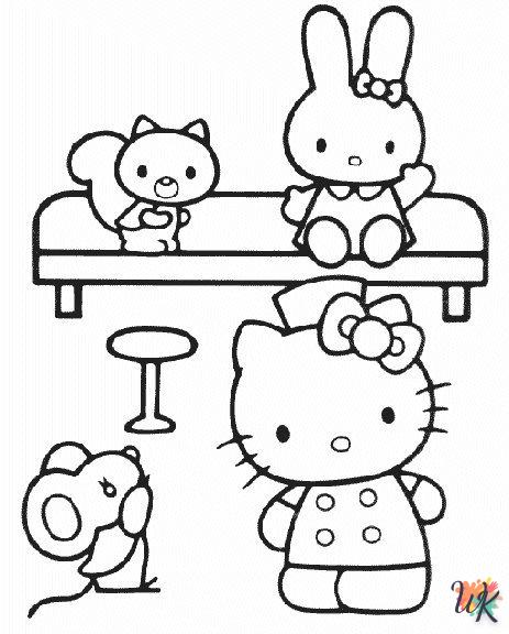 Dibujos para Colorear Hello Kitty 38