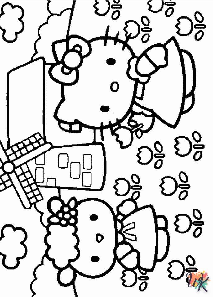 Dibujos para Colorear Hello Kitty 4