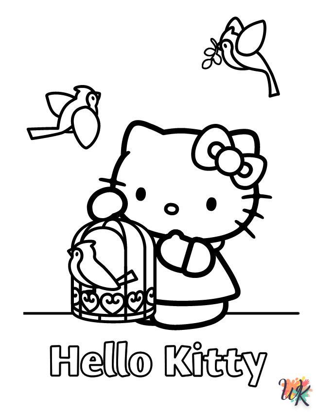 Dibujos para Colorear Hello Kitty 43