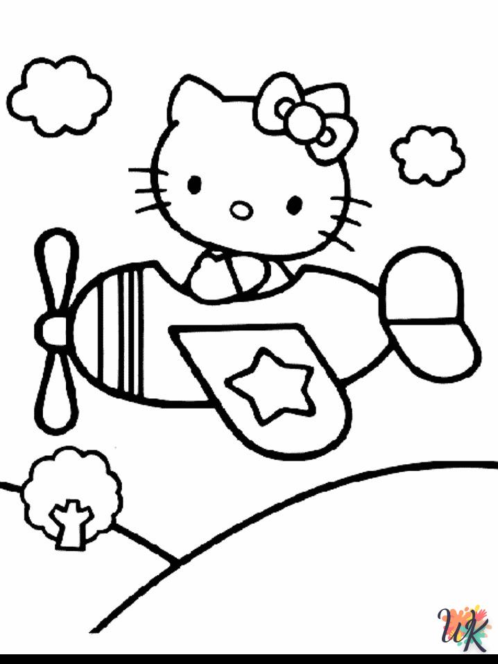 Dibujos para Colorear Hello Kitty 7