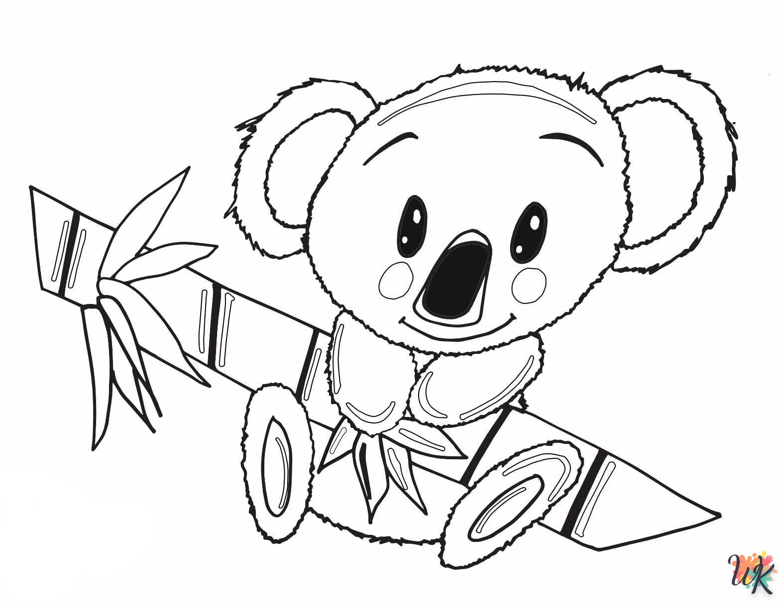 Dibujos para Colorear Koala 10
