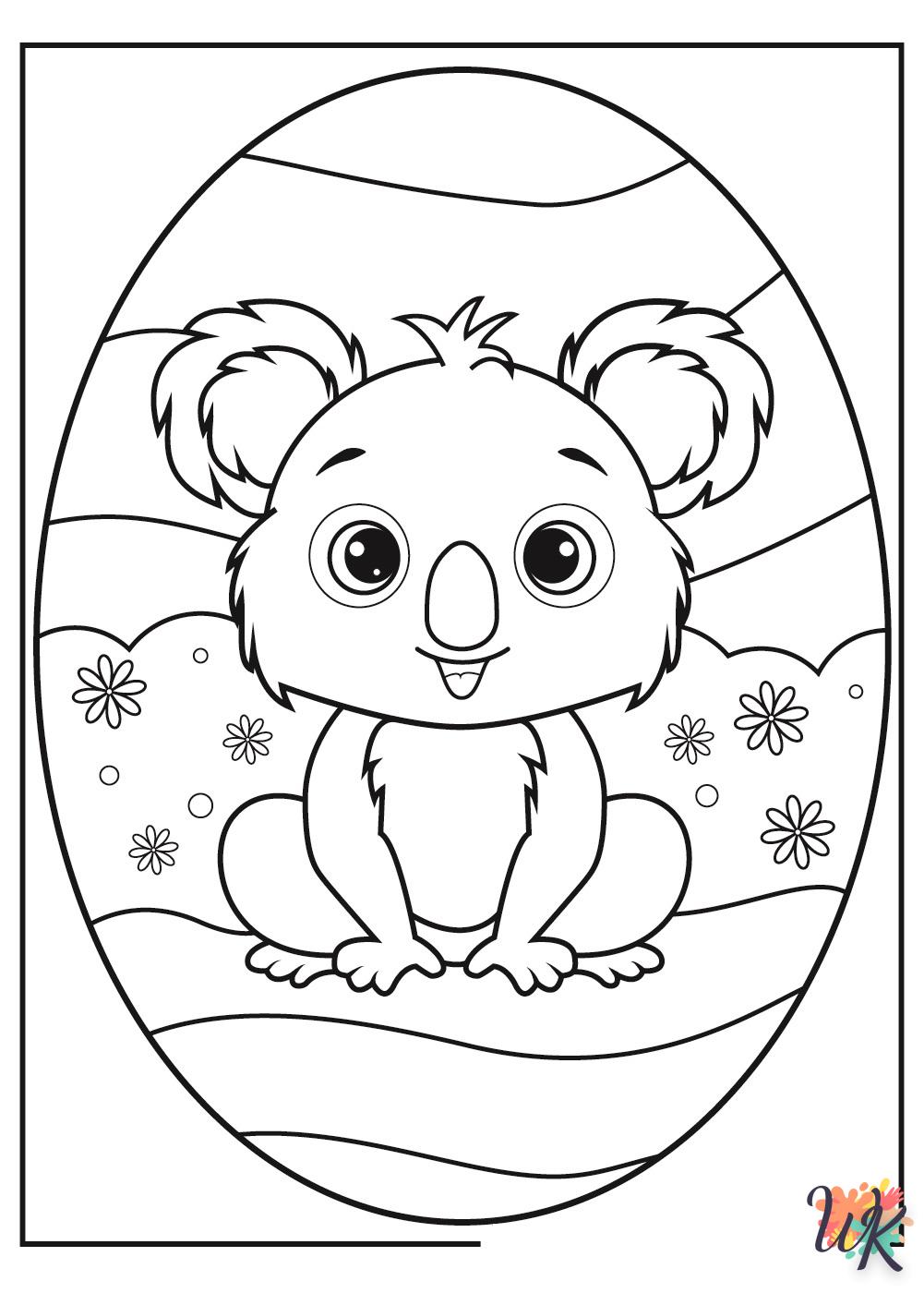 Dibujos para Colorear Koala 13