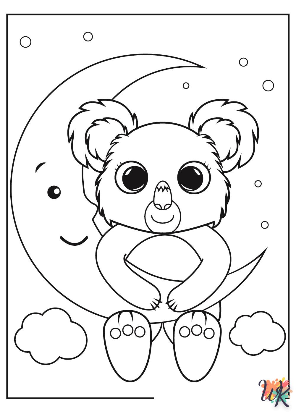 Dibujos para Colorear Koala 14