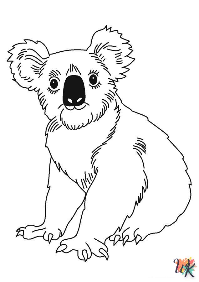 Dibujos para Colorear Koala 17