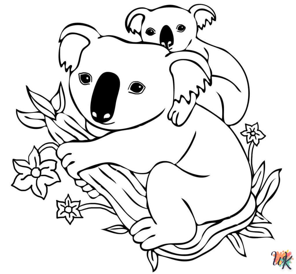 Dibujos para Colorear Koala 19