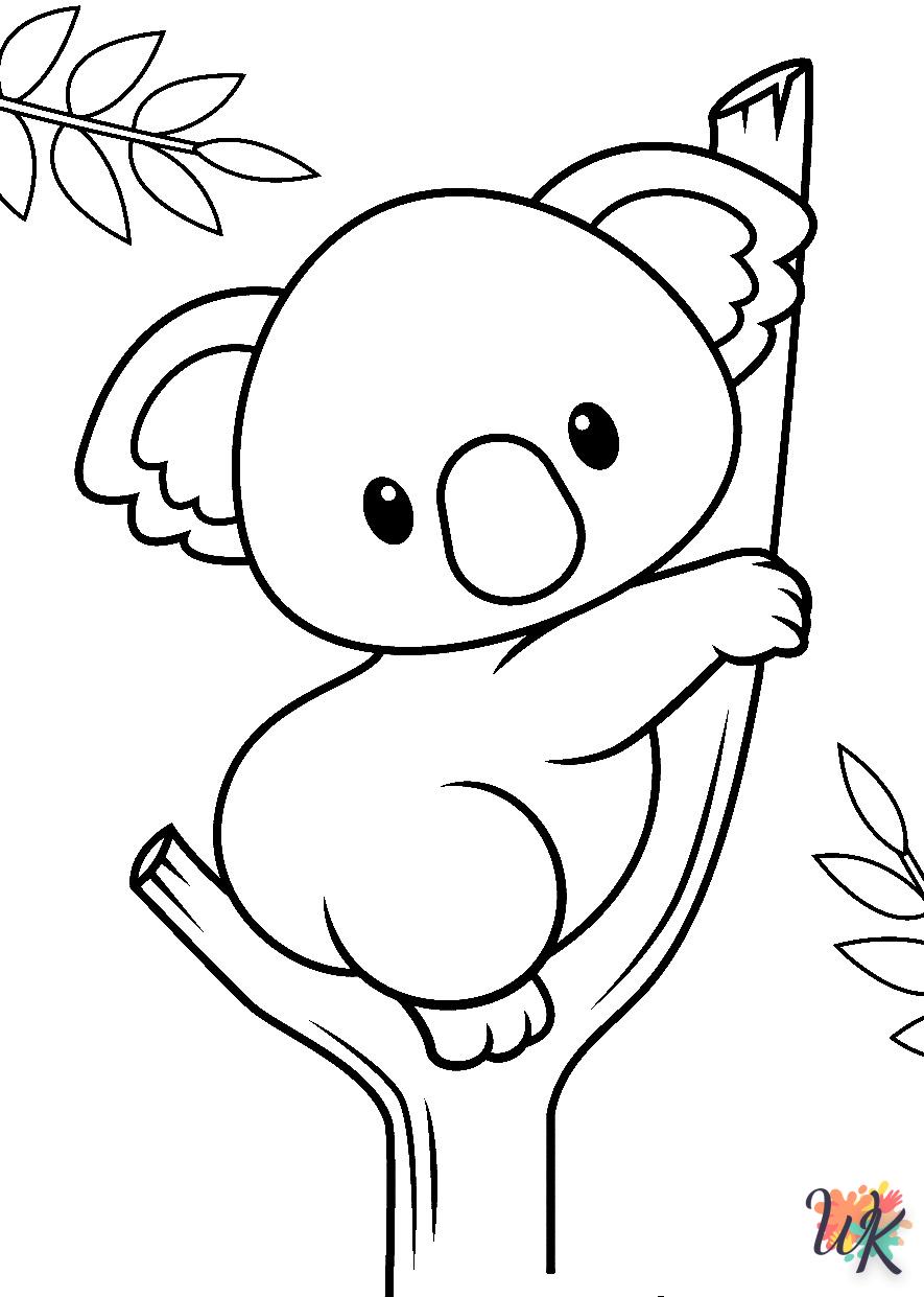 Dibujos para Colorear Koala 2
