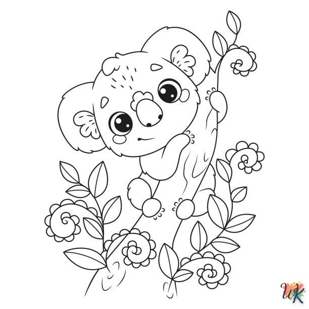 Dibujos para Colorear Koala 20