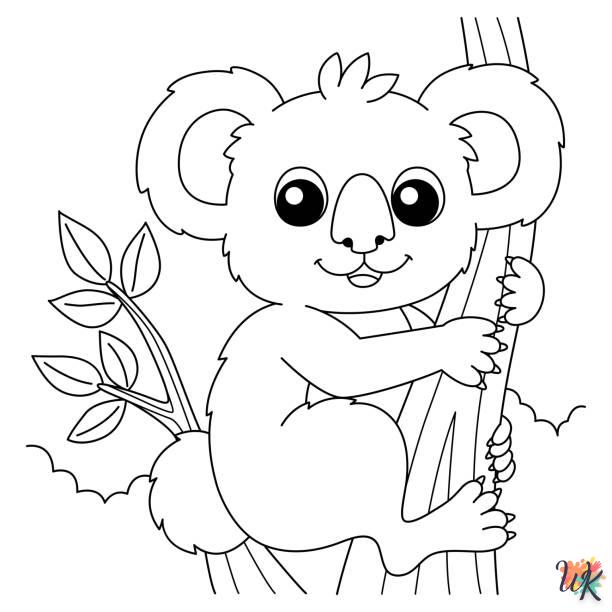 Dibujos para Colorear Koala 21