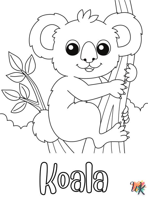 Dibujos para Colorear Koala 22
