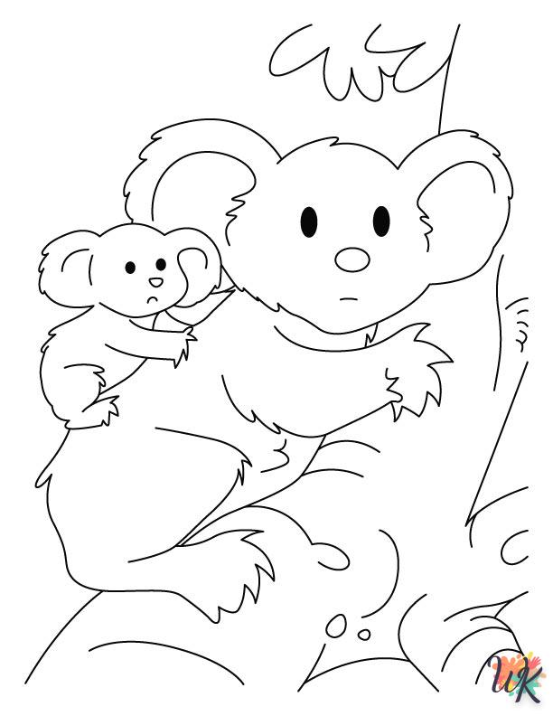 Dibujos para Colorear Koala 25