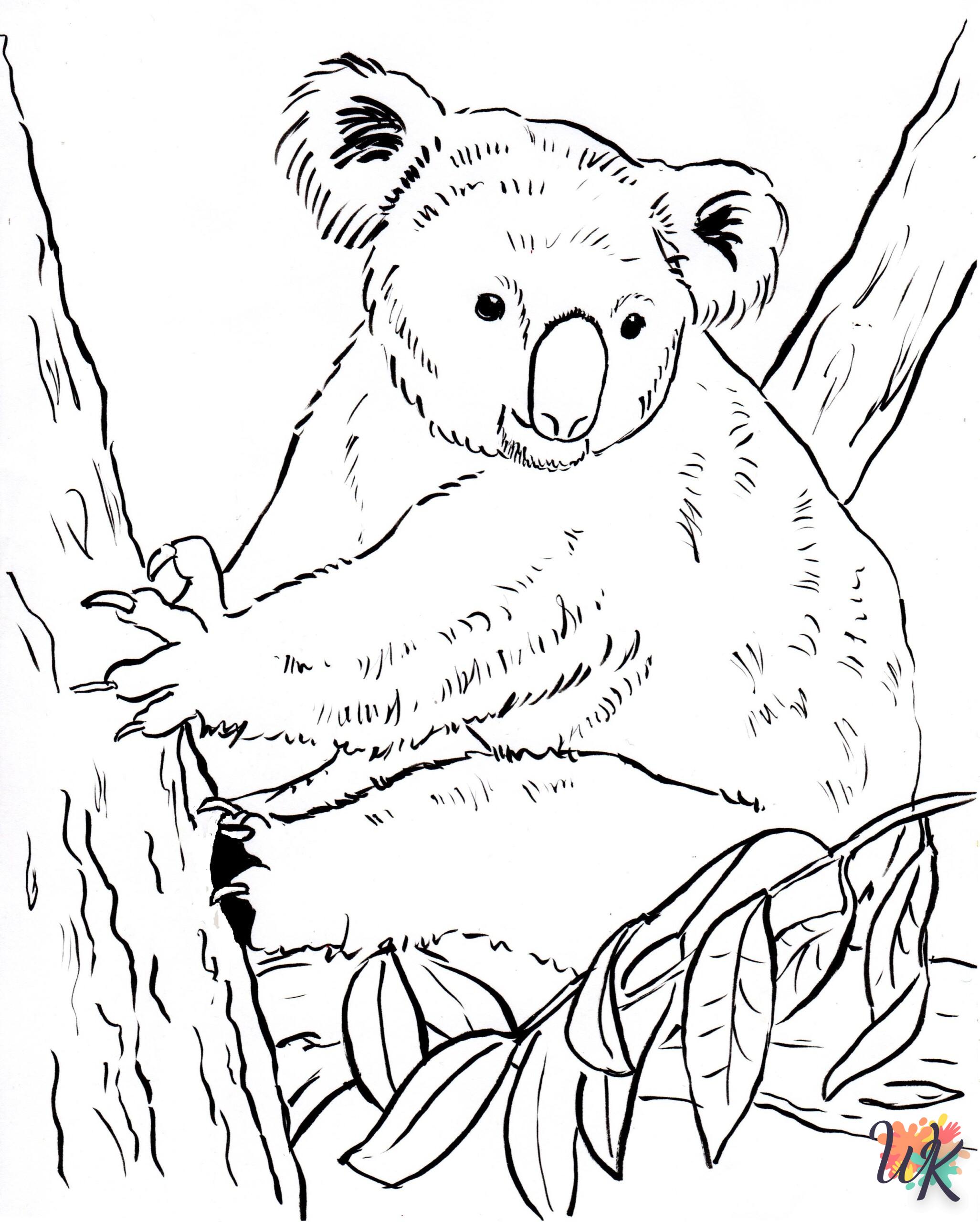 Dibujos para Colorear Koala 29 scaled