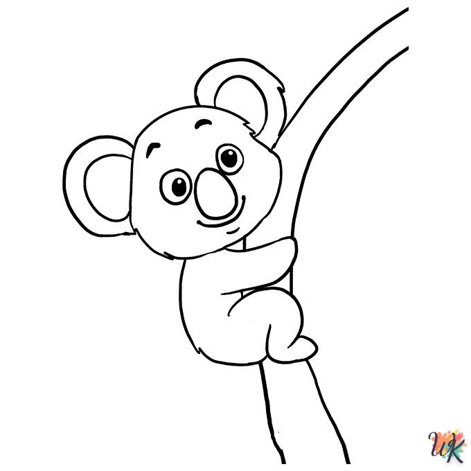 Dibujos para Colorear Koala 36
