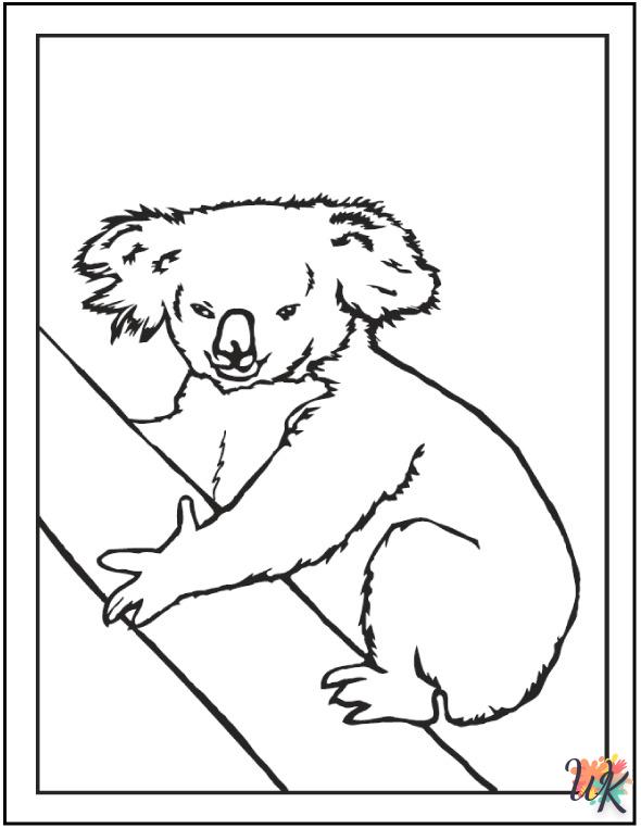 Dibujos para Colorear Koala 5