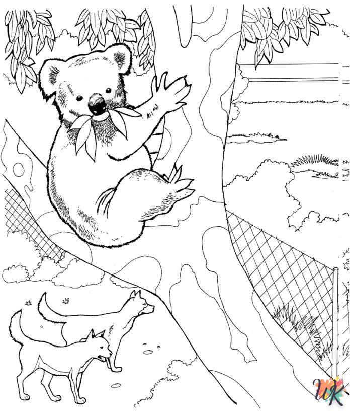 Dibujos para Colorear Koala 6