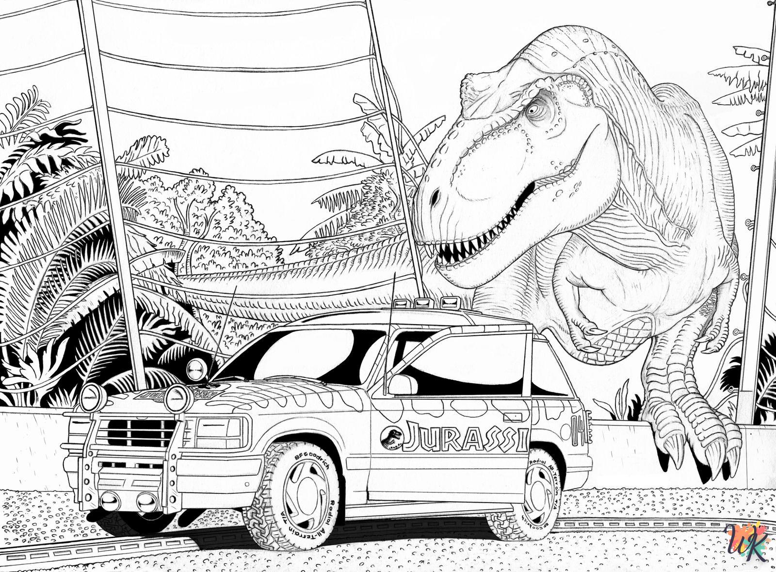 Dibujos para Colorear Parque Jurasico 10