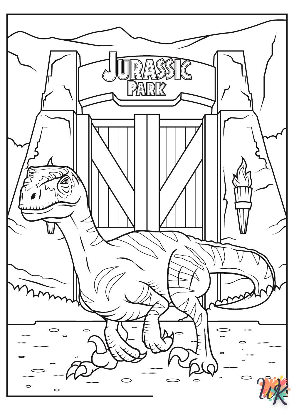 Dibujos para Colorear Parque Jurasico 13