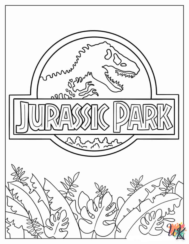 Dibujos para Colorear Parque Jurasico 28