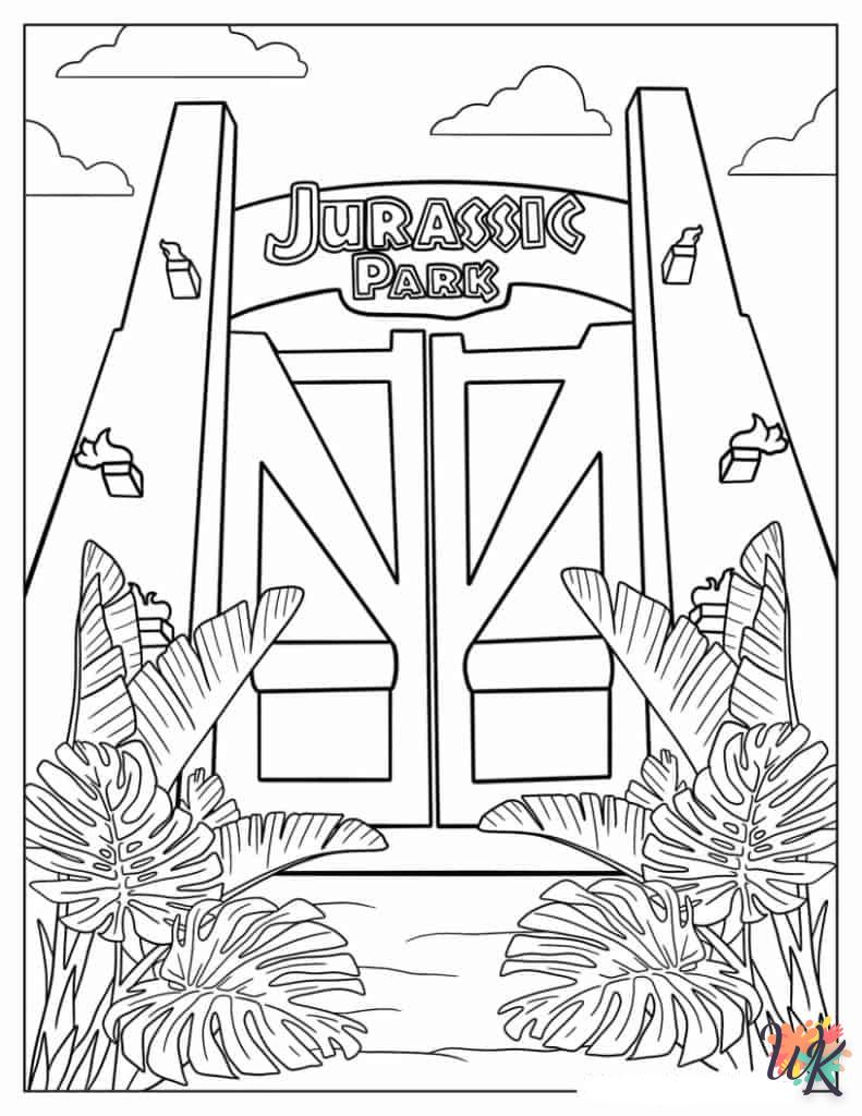Dibujos para Colorear Parque Jurasico 29