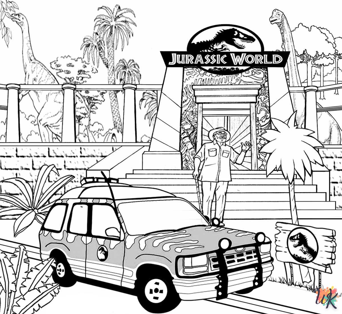 Dibujos para Colorear Parque Jurasico 43