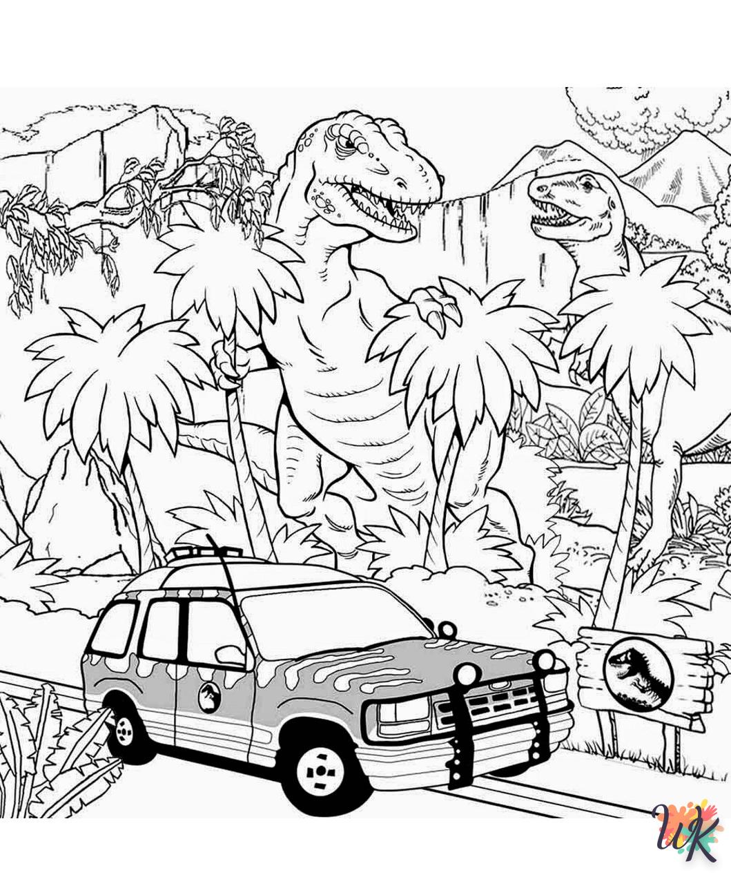 Dibujos para Colorear Parque Jurasico 7