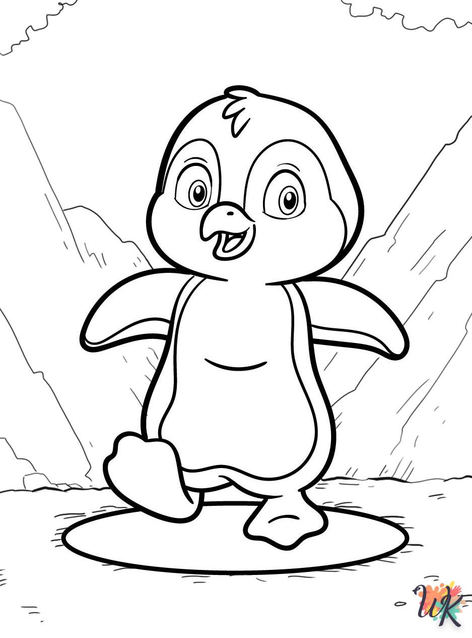 Dibujos para Colorear Pinguino 16