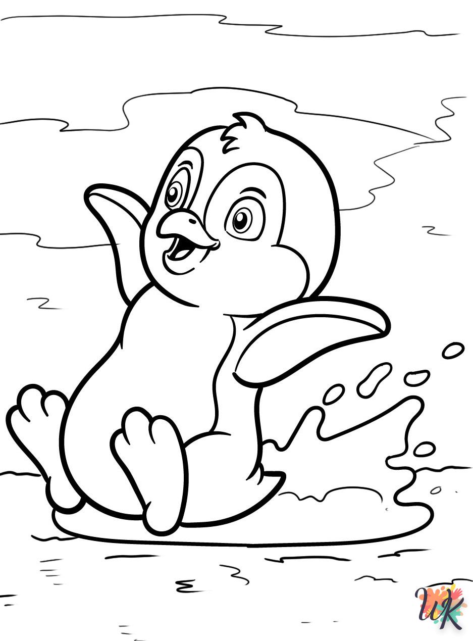 Dibujos para Colorear Pinguino 21