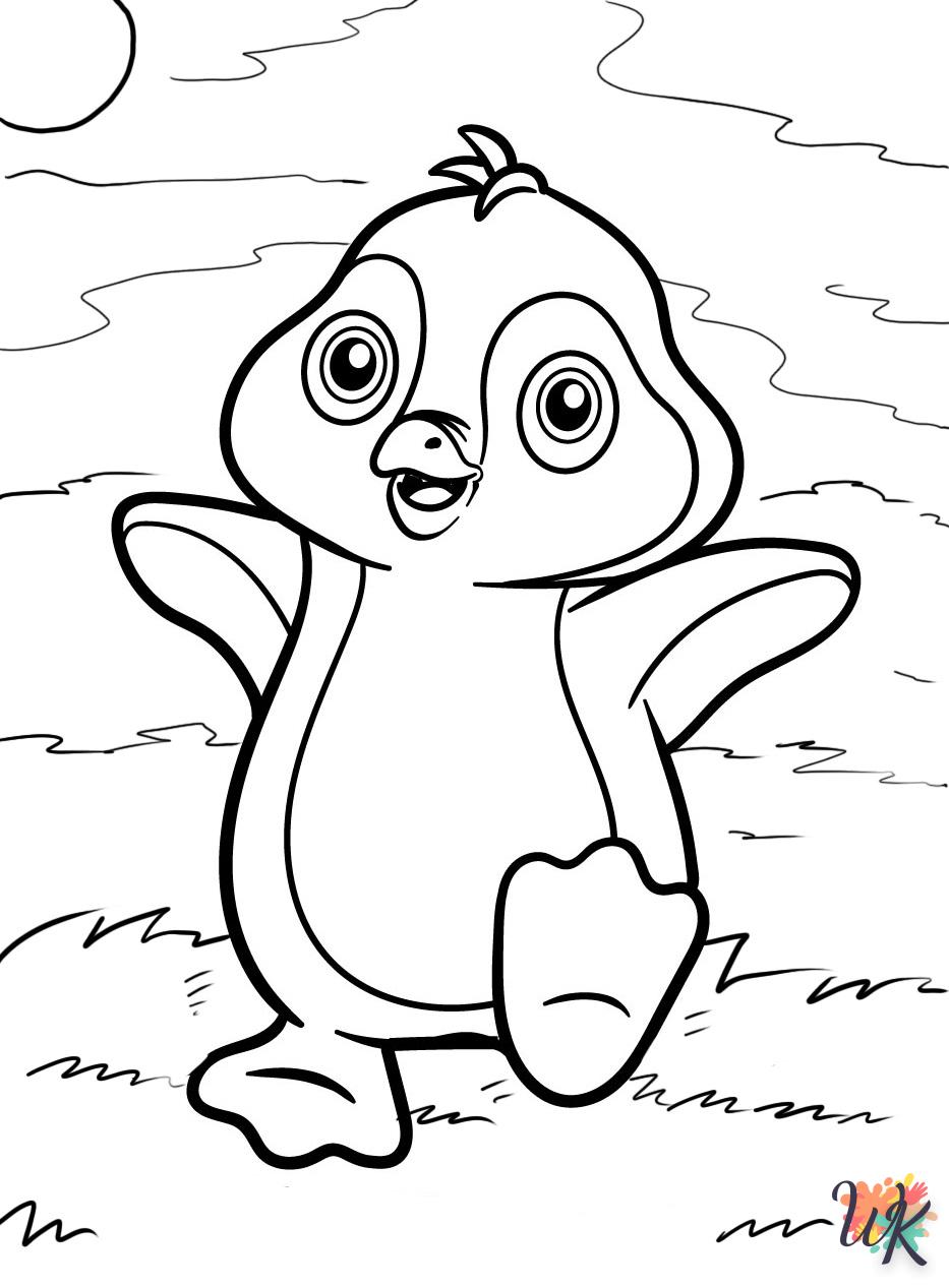 Dibujos para Colorear Pinguino 23