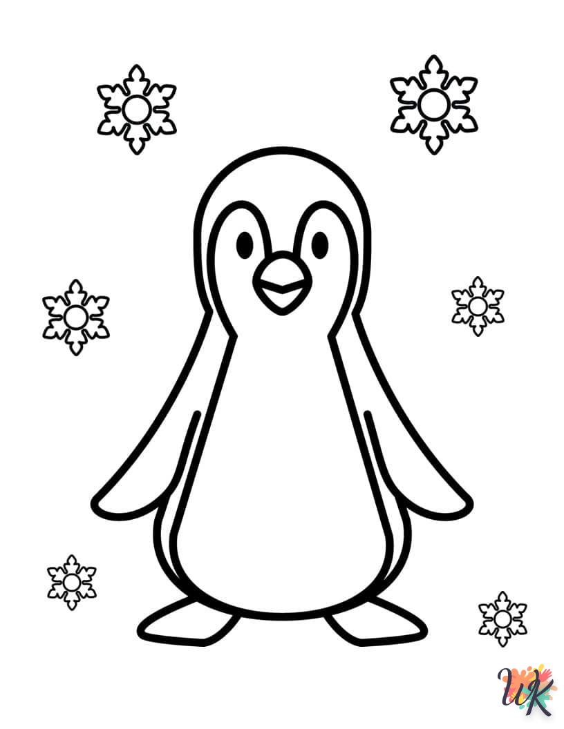 Dibujos para Colorear Pinguino 28
