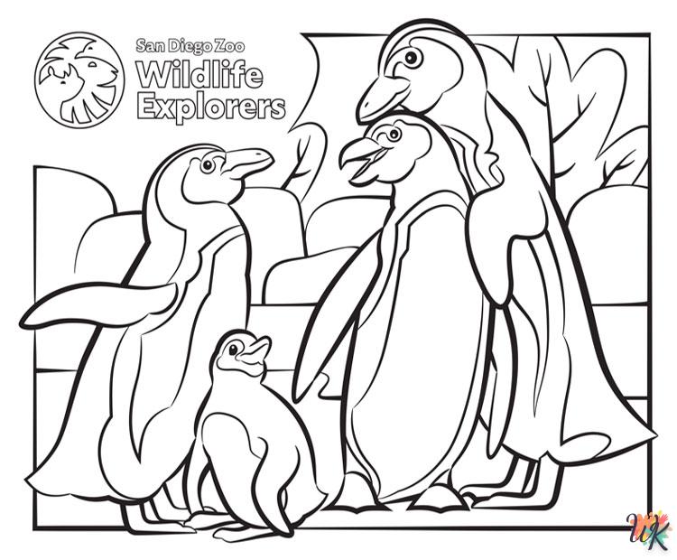 Dibujos para Colorear Pinguino 34