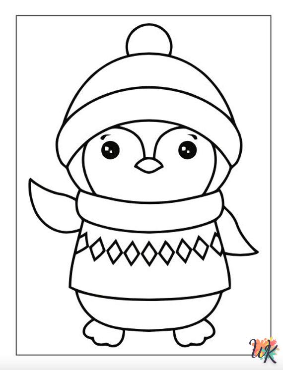 Dibujos para Colorear Pinguino 36