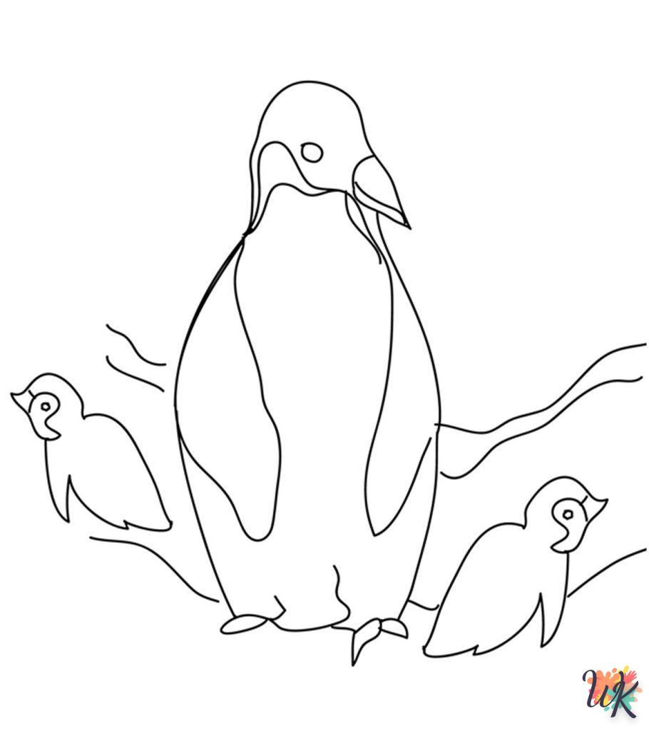 Dibujos para Colorear Pinguino 46