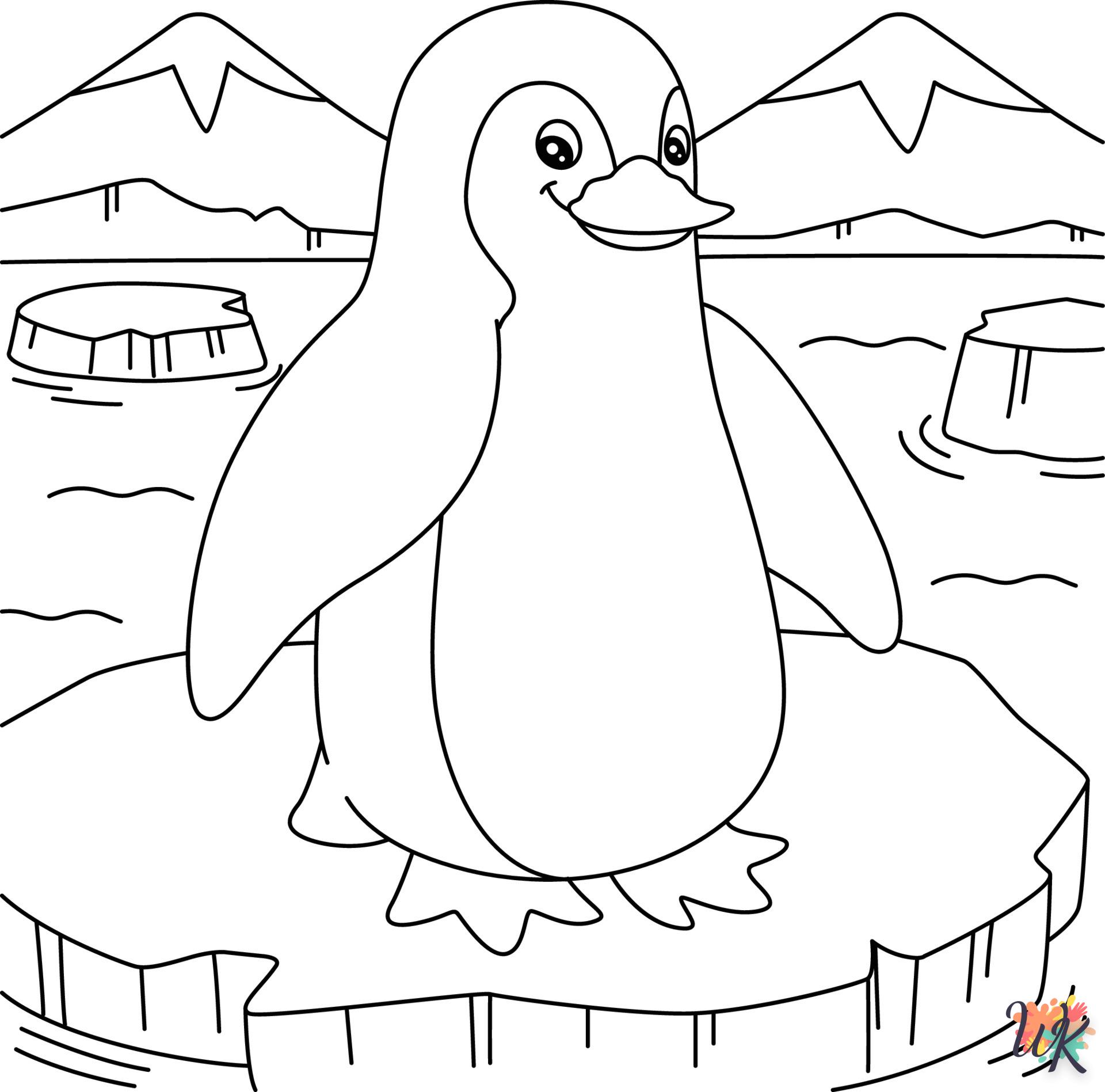 Dibujos para Colorear Pinguino 47