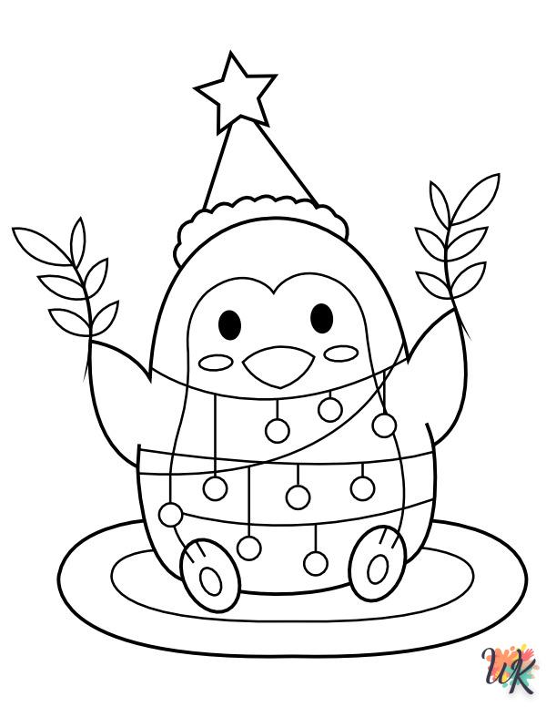 Dibujos para Colorear Pinguino 5