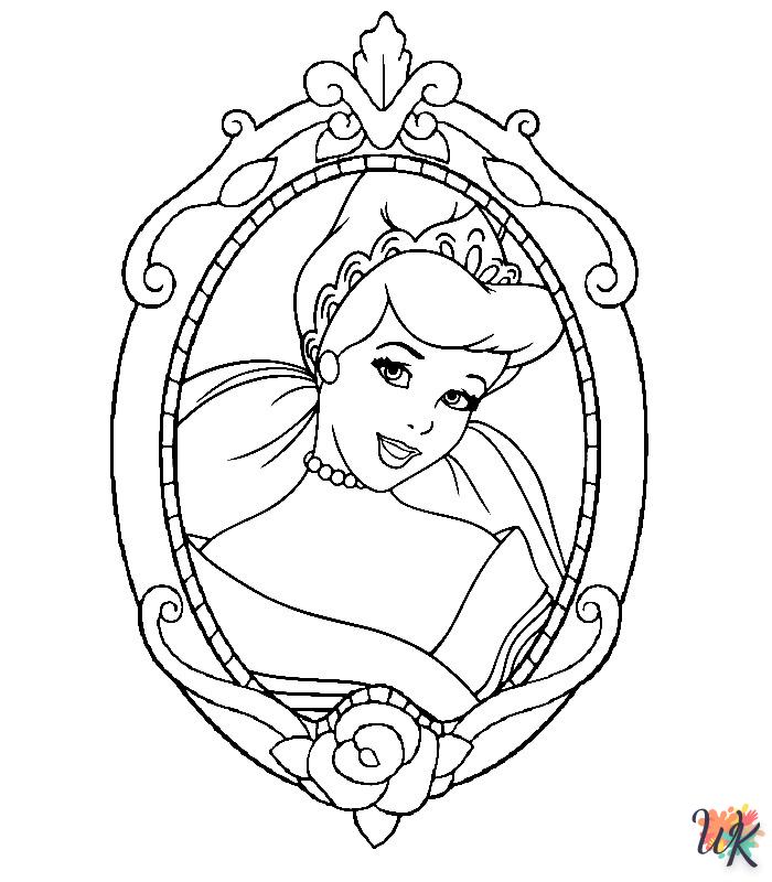 Dibujos para Colorear Princesas Disney 10