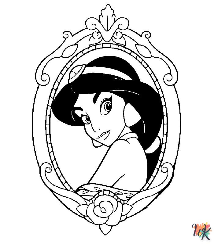 Dibujos para Colorear Princesas Disney 5