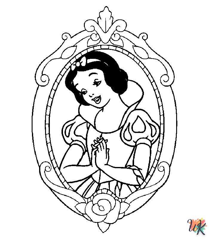 Dibujos para Colorear Princesas Disney 6