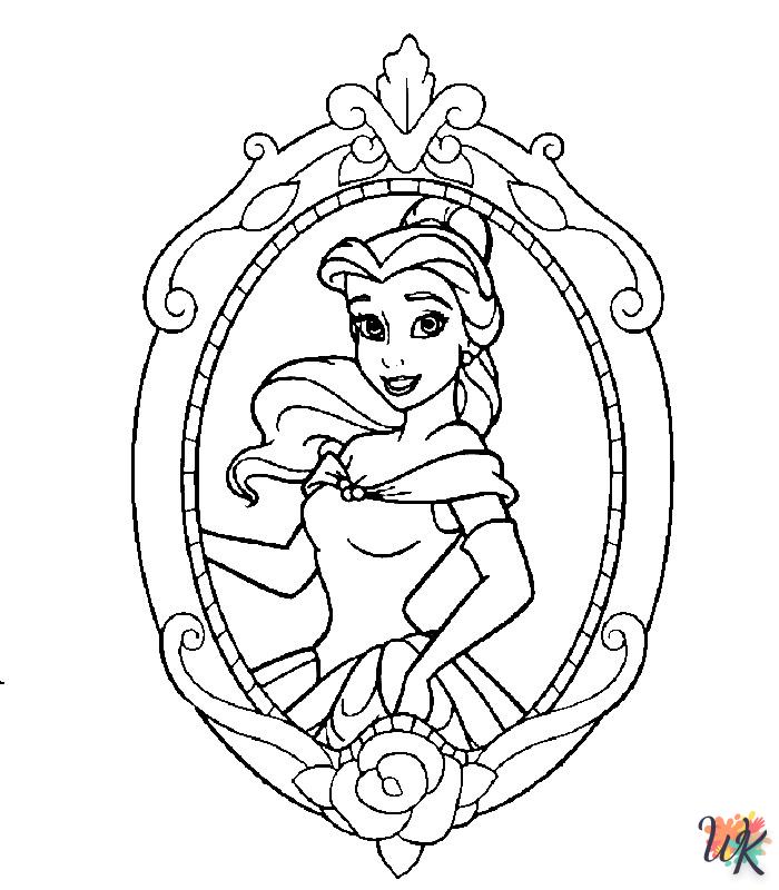 Dibujos para Colorear Princesas Disney 7