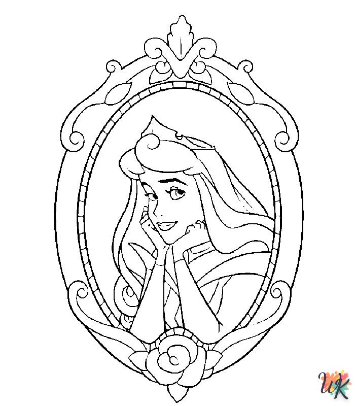 Dibujos para Colorear Princesas Disney 8
