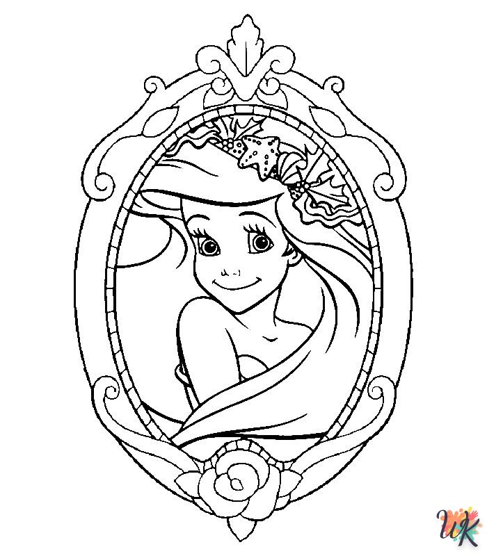 Dibujos para Colorear Princesas Disney 9