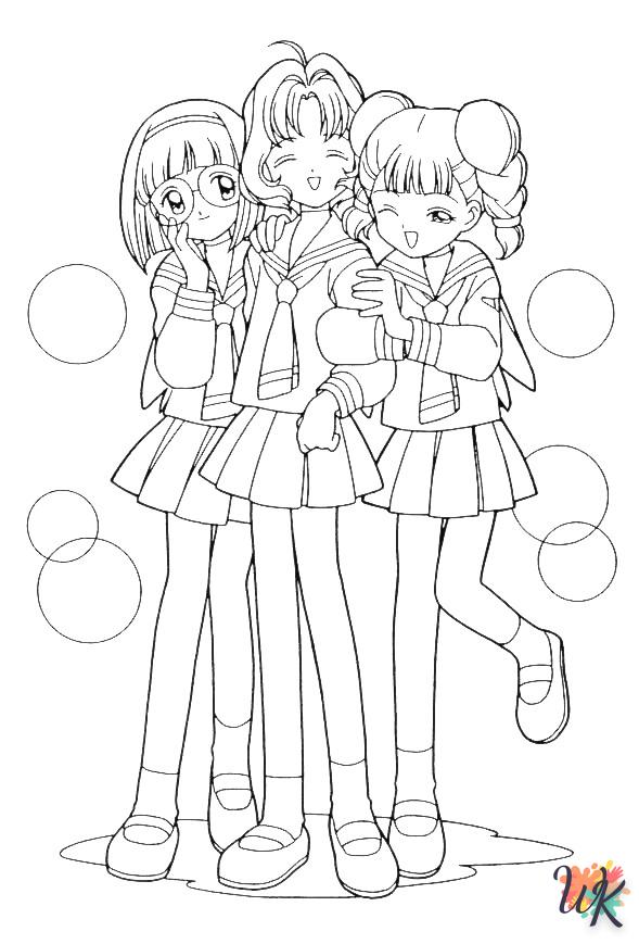 Dibujos para Colorear Sakura 02